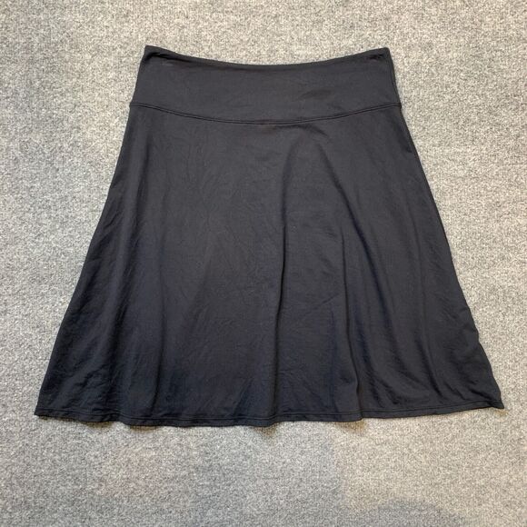 Patagonia Skirt Womens XS Extra Small Black Stretch Unlined Pull On Skater Swing - Picture 9 of 13